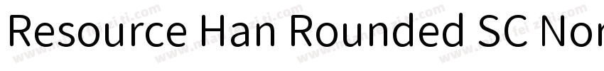 Resource Han Rounded SC Normal字体转换
